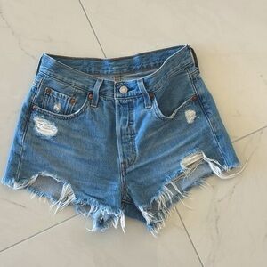 Levi's 501 High Rise Denim Shorts